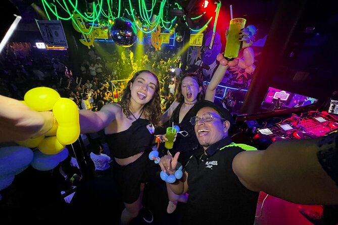 Bar Crawl Madness Tour in Cancun - The Club Route: Mr. Frogs to La Vaquita to Mandala (Plus One Extra Stop)