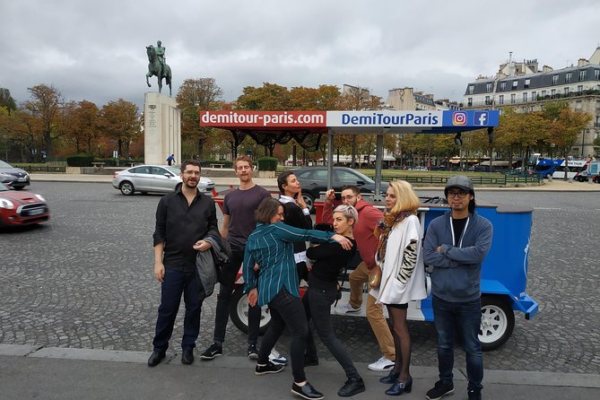 Beer Bike Bar Tour - Stop 1: Le Trocadéro esplanade for the Eiffel Tower payoff