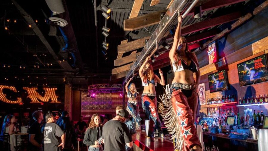 Las Vegas: Country Bar Crawl by Party Bus w/ Mixed Drinks - The included bar activities: bull rides, line dancing, and live bands