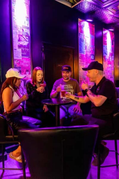 Las Vegas: Fremont Cocktail Crawl & Guided Walking Tour - Plaza Hotel & Casino: drinks plus the origin story of Vegas