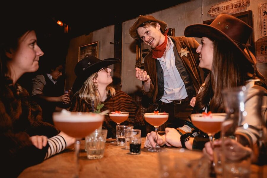 London: Wild West Saloon Immersive Cocktail Experience - Tailors, the Stetson Hat, and How the Plot Keeps You Busy