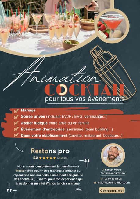 Lyon: Cocktail workshop in your home - Price and value: why $93 can work (if you’re using the whole experience)