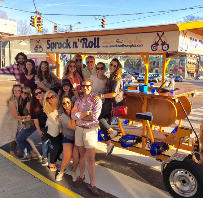 Memphis: Guided Bar Crawl on a Pedal Bike - Getting Started at Rock N Dough and the Madison Ave Check-In