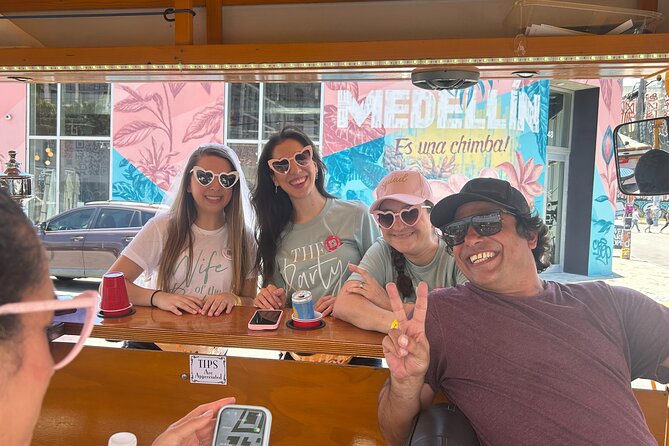 Miami Pedal Pub: Arts District Party Bike Pub Crawl - Stop 1: Miami Mojito Company and the start-of-party vibe