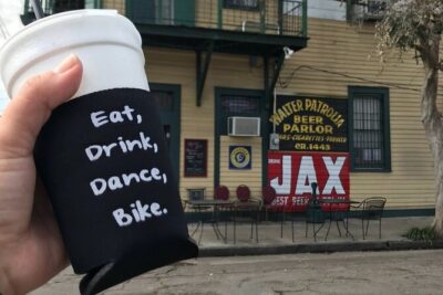 New Orleans History of Drinking Cocktail Bike Tour - Stop 1: Washington Square Park and a Fresh Daquiri Under the Oaks