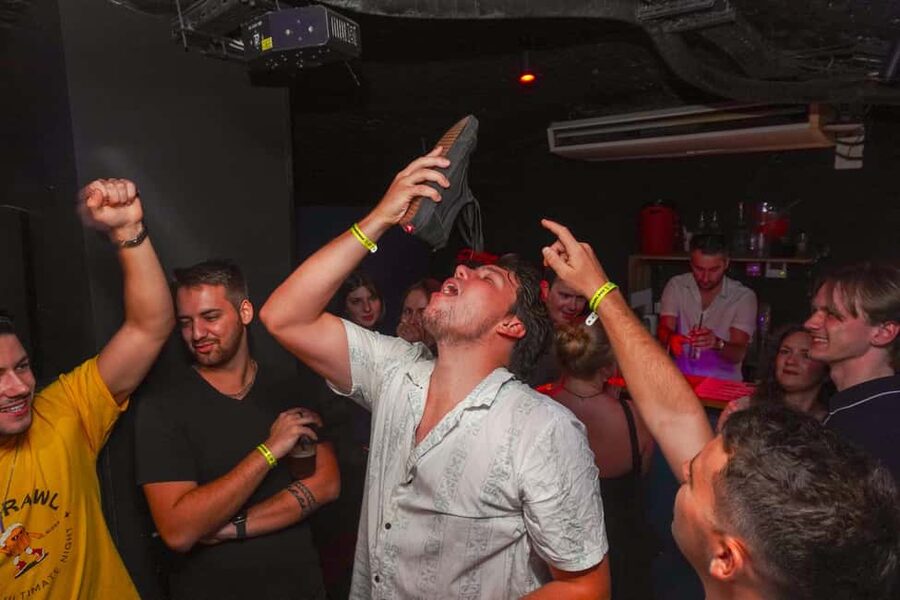 Nice: Party Bar Crawl with Club VIP, 6 Shots, and Games - The photo and mascot part: worth it for your future self