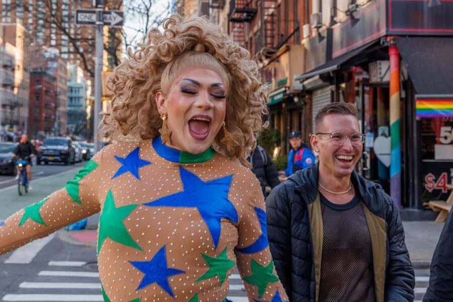 NYC: Drag Highlights - Bar Crawl & Show – Drinks Included! - Hell’s Kitchen Start Point: DBL, Rainbow Flags, and Your First Sip