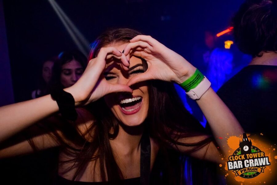 Prague: Clock Tower Bar Crawl with Drinks and Shots - The Open Bar Start: Unlimited Drinks and Drinking Games