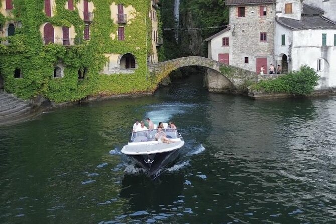 Private Open Bar Tour with Luxury Boat on Lake Como 2H 4H - Pliniana and Nesso: Swimming Breaks and the Power of the Rocks