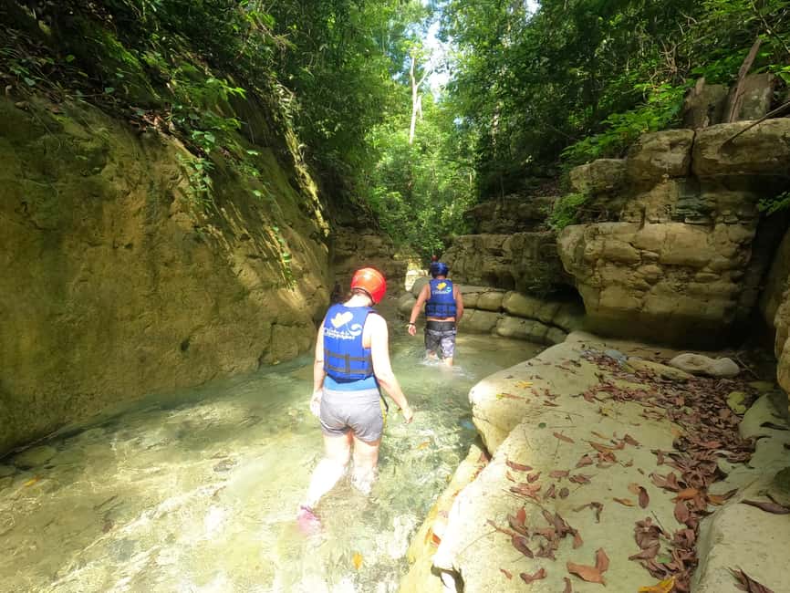 Puerto Plata: Damajagua Waterfalls Canyoning & Cocktail - Gear, support, and how the safety piece works